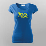 May Stackoverflow be with you funny Programming Stack Overflow T-shirt for Women.