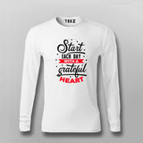 Start Each Day With A Grateful Heart T-shirt For Men