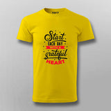 Start Each Day With A Grateful Heart T-shirt For Men