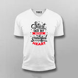 Start Each Day With A Grateful Heart T-shirt For Men