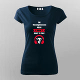 Headphones Mean No Talk Women's Tee - Gamer Focused Wear by Teez