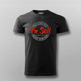 The Lord will fight for you be still Black Half Sleeve T Shirt For Men