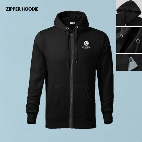 Unreal-Engine-black-zipper-hoodie