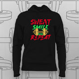 Sweat, Smile & Repeat Gym T-shirt For Women