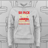 Six Pack Loading Funny Gym T-Shirt For Women