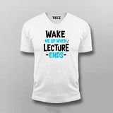 Wake Up Lecture Ends T-shirt For Men