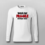 Fragile Developer Alert Men's T-Shirt - Handle With Care