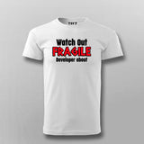 Fragile Developer Alert Men's T-Shirt - Handle With Care