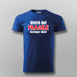 Fragile Developer Alert Men's T-Shirt - Handle With Care