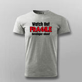 Fragile Developer Alert Men's T-Shirt - Handle With Care