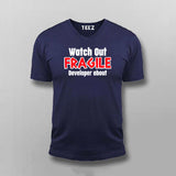 Fragile Developer Alert Men's T-Shirt - Handle With Care