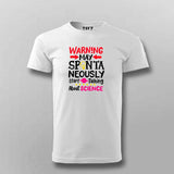 Warning! Science T-Shirt For Men - Fun Geeky