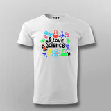 I Love Science - Fun STEM Enthusiast T-shirt For Men