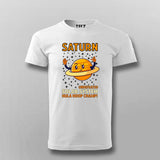 Saturn Undefeated Solar System Hula Hoop Champ T-Shirt For Men