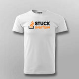 Stuck Overflow T-Shirt For Men – Funny Programmer & Developer