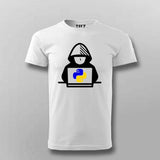 Python Hacker T-Shirt For Men – Cool Programmer & Coder