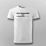 I'm a Developer T-Shirt for Men - Coder & Programmer Tee