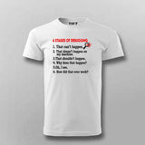 6 Stages of Debugging T-Shirt For Men – Funny Programmer