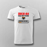 Error 404 Chai Not Found T-Shirt For Men - Funny Tea Lover