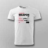 Choose Your Weapon Funny Programmer T-Shirt For Men