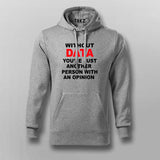 Without Data Hoodie - Insightful and Witty Wear by Teez