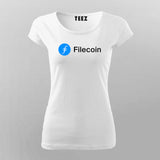 Filecoin Women's Tee - Crypto Enthusiast Wear by Teez