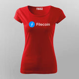 Filecoin Women's Tee - Crypto Enthusiast Wear by Teez