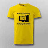 Master of Purrgramming T-Shirt For Men - For Cat-Loving Coders