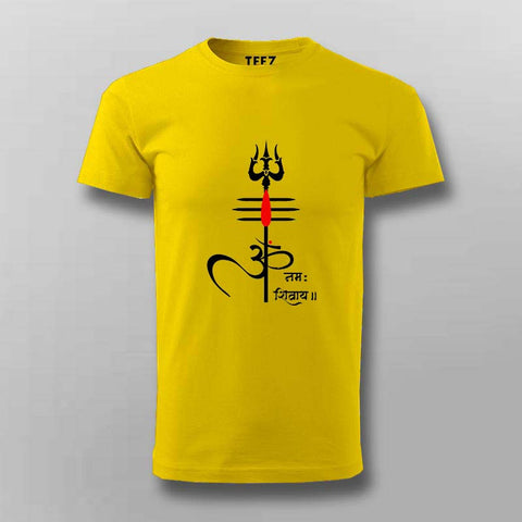 Om Namah Shivaya Mahadev T-Shirt For Men- Spiritual Elegance