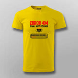 Error 404 Chai Not Found T-Shirt For Men - Funny Tea Lover