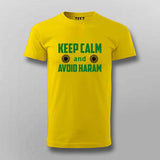 Keep Calm and Avoid Haram T-Shirt for Men - Faithful and Bold