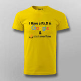 Google & Stack Overflow T-Shirt For Men - Funny Coder