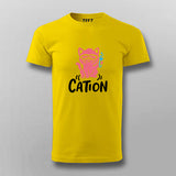 Funny Chemistry Cat T-Shirt For Men | Cation Science