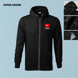 Youtube-black-zipper-hoodie