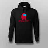 amongusimposterBlackHoodieForMen_