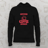 Certified Coffee Drinker T-Shirt for Women-Caffeine Lover Tee