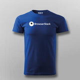 Browser Stack Men's Round Neck Tee - Stylish Tech Wear by Teez