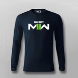 call of duty mw2 Navy Full Sleeve T Shirt For Men