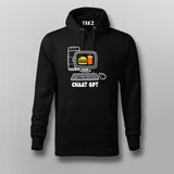 chaat gpt Black Hoodie For Men 