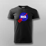 dosaBlackHalfSleeveTShirtForMen