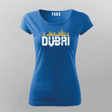 dubai-blue-half-sleeve-women-t-shirt