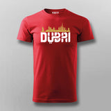 dubai-red-half-sleeve-t-shirt