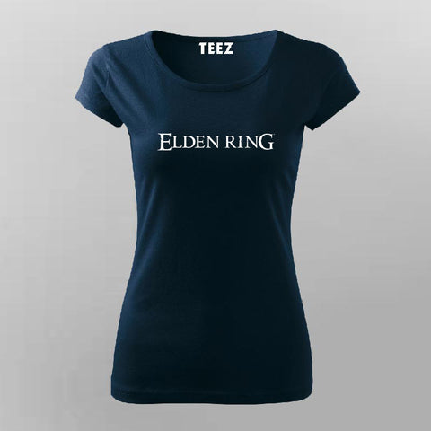 eldenringNavyHalfSleeveTShirtForWomen