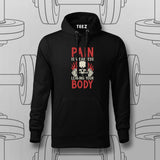 Pain Is Weakness – Gym Motivation Hoodie For Men