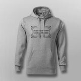 Vintage Humor Hoodie For Men – "Please Slow Down, It's 1900s"