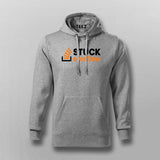 Stuck Overflow Hoodie For Men – Funny Programmer & Developer