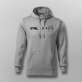 "Ctrl + X = Shortcat" Funny Men's Hoodie for Cat Lovers