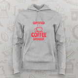 Certified Coffee Drinker T-Shirt for Women-Caffeine Lover Tee