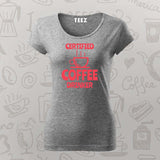 Certified Coffee Drinker T-Shirt for Women-Caffeine Lover Tee