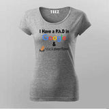 Google & Stack Overflow T-Shirt For Women - Funny Coder